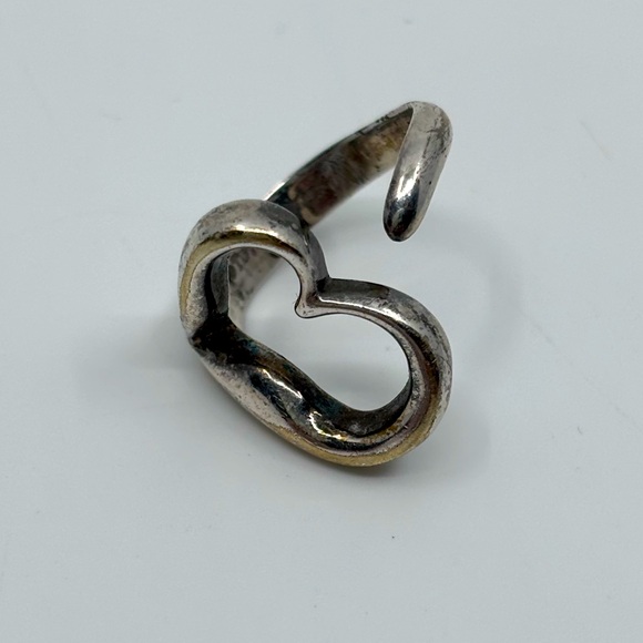 Tiffany & Co. open heart sterling ring - Picture 1 of 3